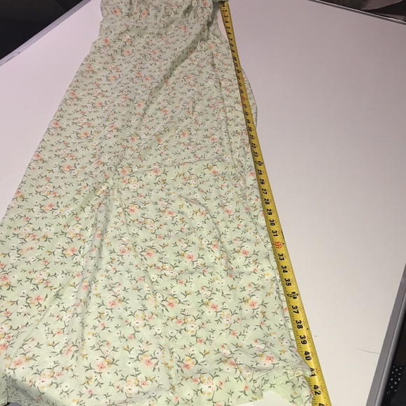 Hesperus New w tags Dress Long Short sleeve light green floral size 3xl - Picture 6 of 7